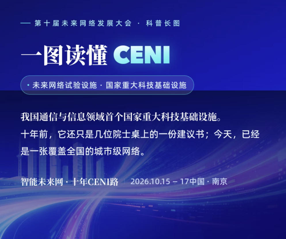 一图读懂CENI：未来网络试验设施・国家重大科技基础设施